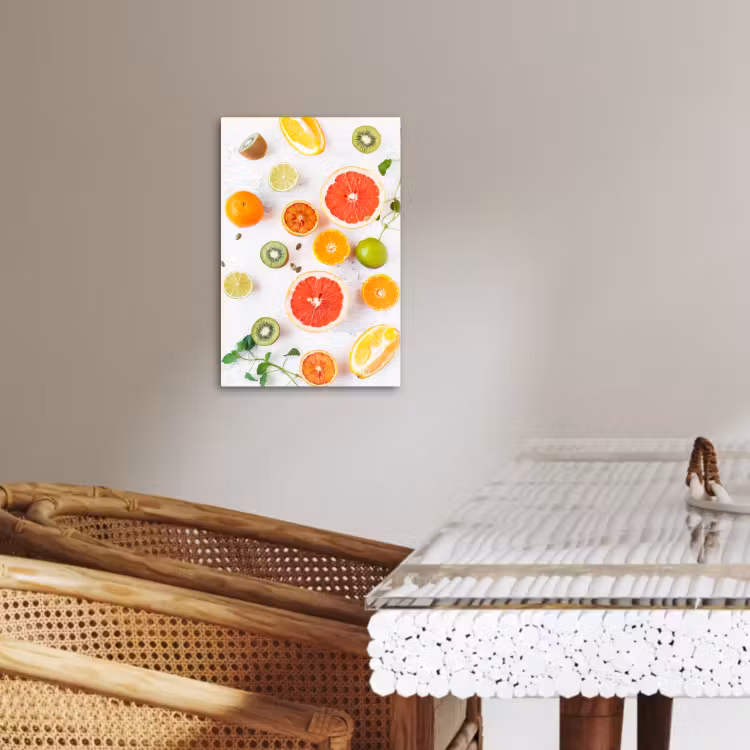 Canvas schilderij - Citrus Zonnestralen — 3