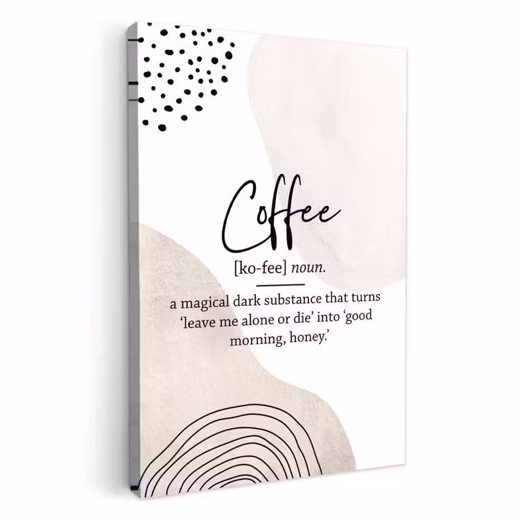 Canvas schilderij - Koffie Betovering — 1