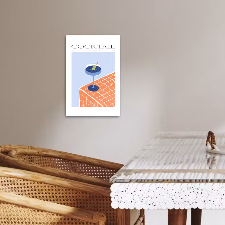 Canvas schilderij - Minimalistische Mixologie — 5