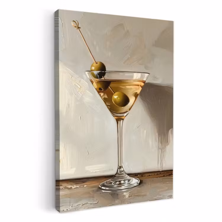 Canvas schilderij - Martini Moment — 1
