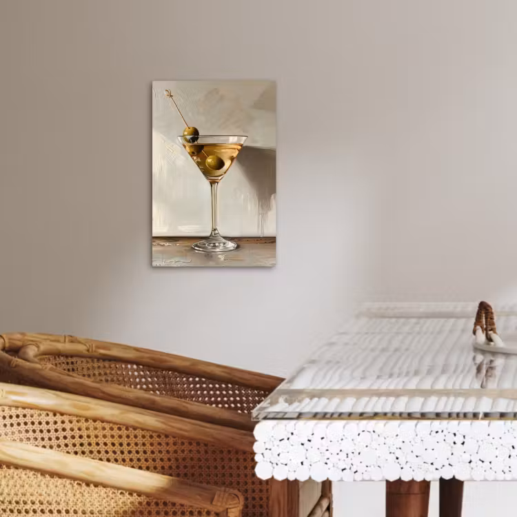 Canvas schilderij - Martini Moment — 2