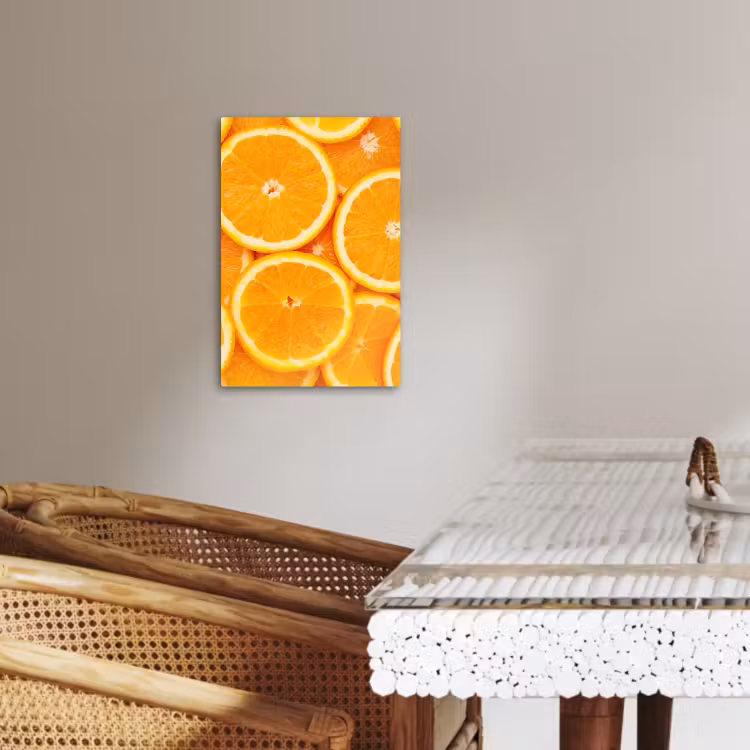 Canvas schilderij - Zonneschijn en Schijfjes — 4