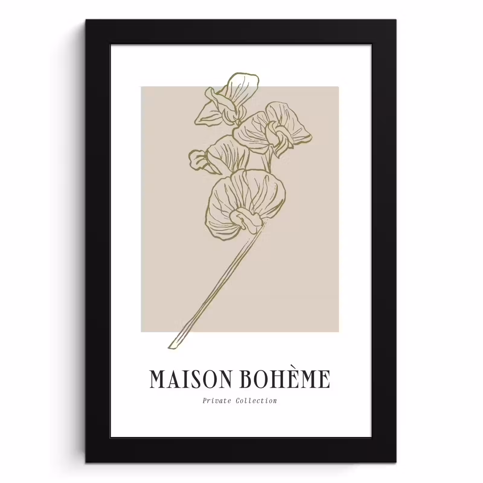 Poster met lijst - Botanische Eenvoud — 1