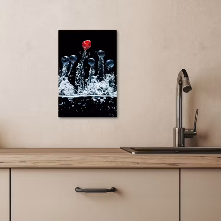 Canvas schilderij - Bessen Splash Symfonie — 2