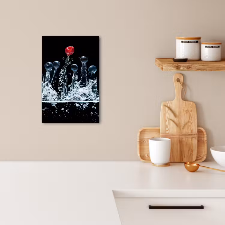 Canvas schilderij - Bessen Splash Symfonie — 4