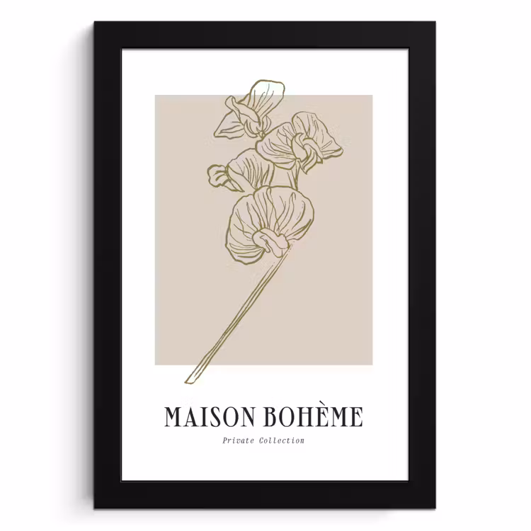 Poster met lijst - Botanische Eenvoud — 1
