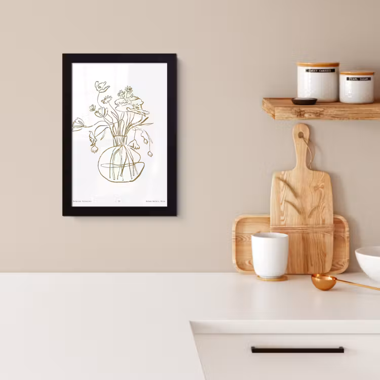 Poster met lijst - Eenvoudige Flora — 2