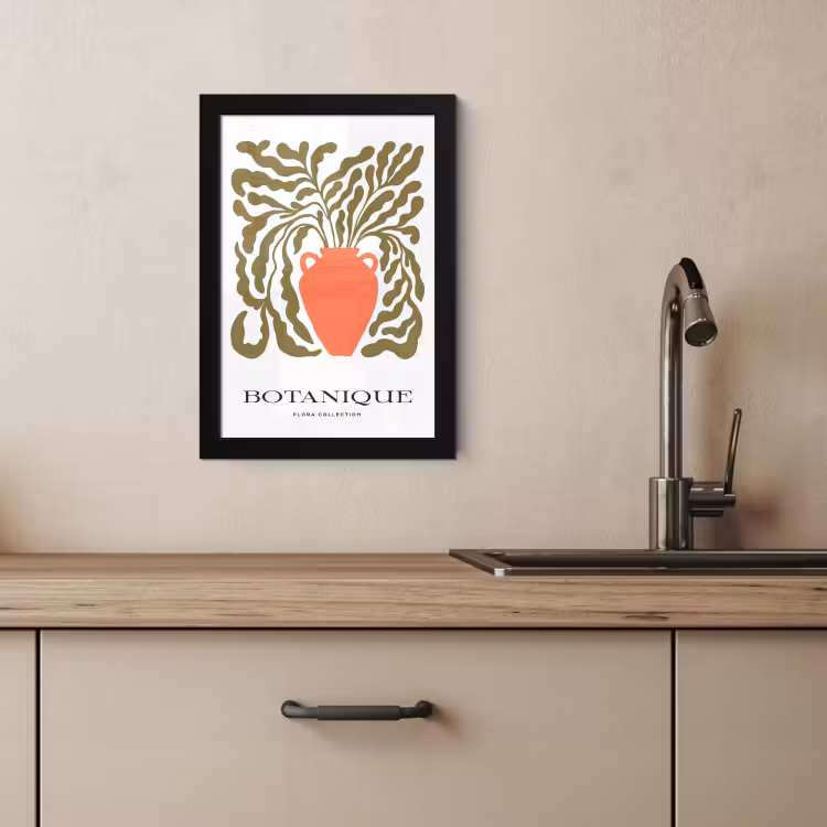 Poster met lijst - Karmozijn en Olijf — 3