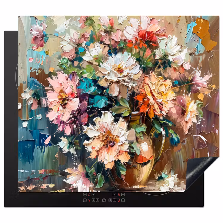 Inductie beschermer - Bloeiende Verfkwasttuin — 1