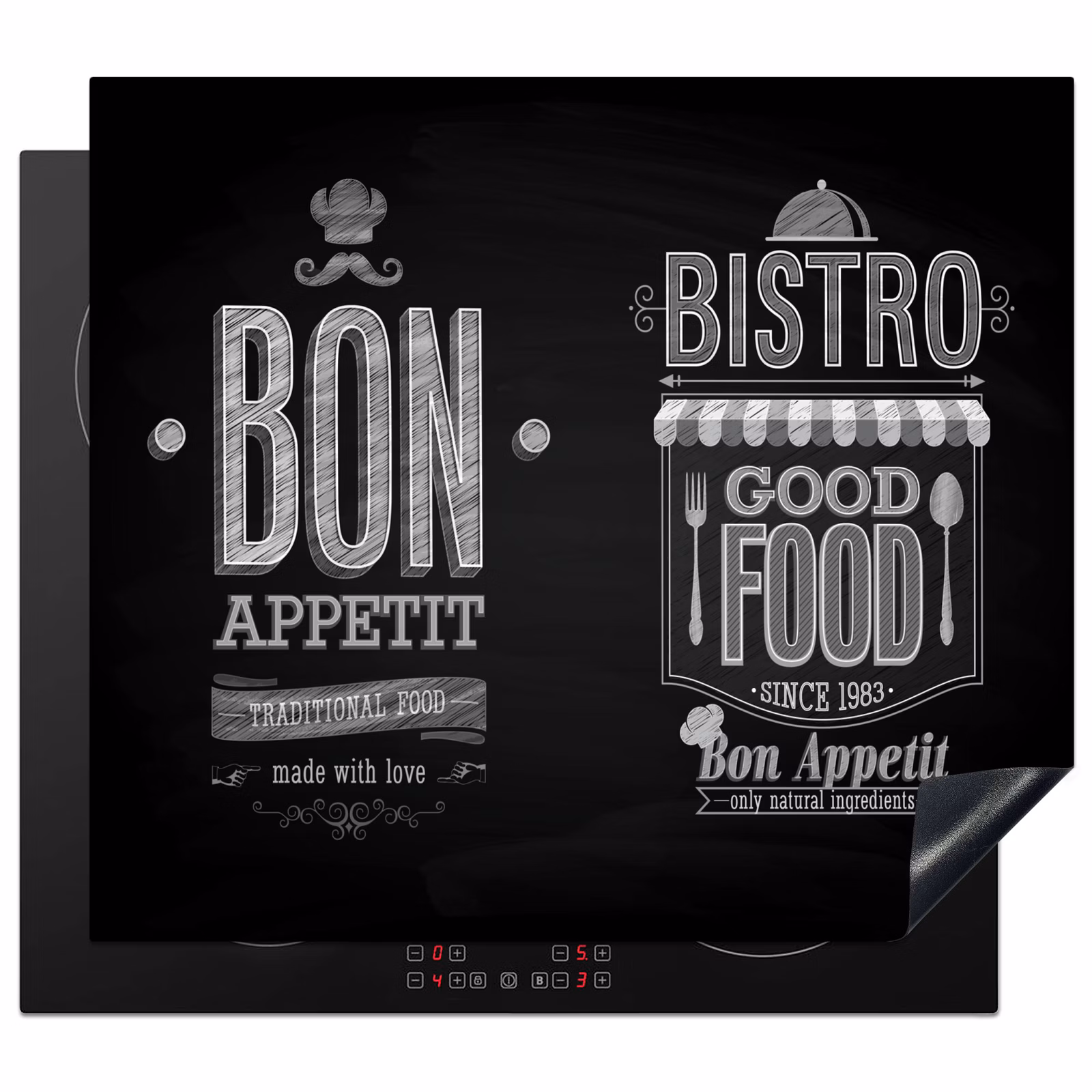 Inductie beschermer - Bistro's Zwarte Bord — 1