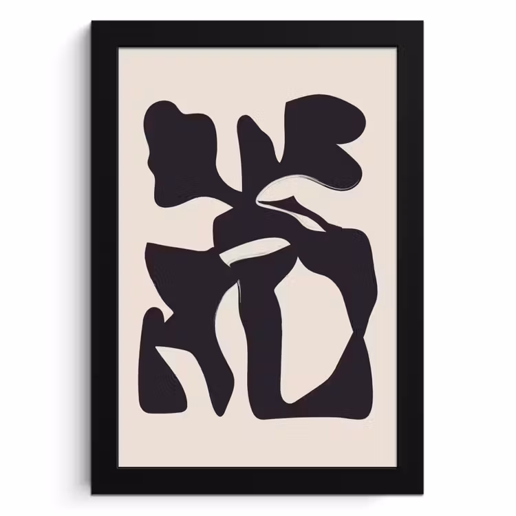 Poster met lijst - Abstracte Botanica — 1