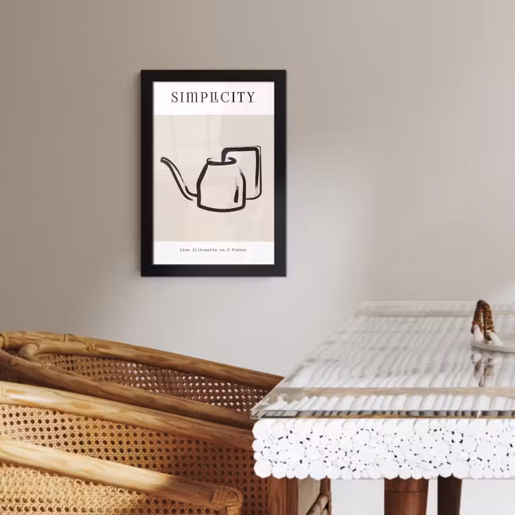 Poster met lijst - Essentie van Eenvoud — 3
