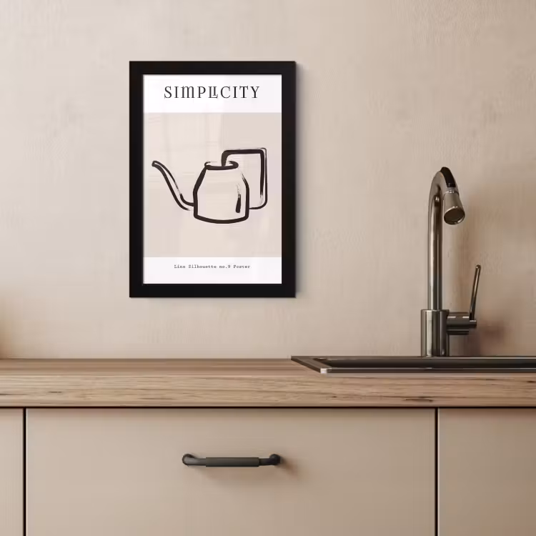 Poster met lijst - Essentie van Eenvoud — 4