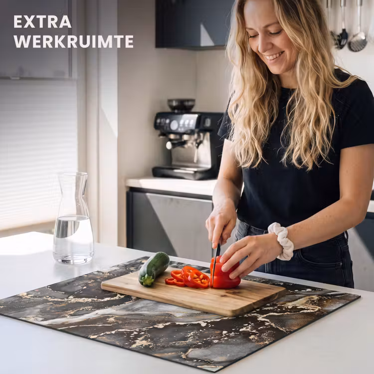 Inductie beschermer - Aardse Marmeren Luxe — 5
