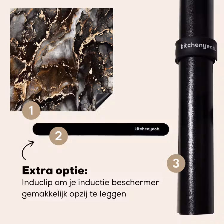 Inductie beschermer - Aardse Marmeren Luxe — 8