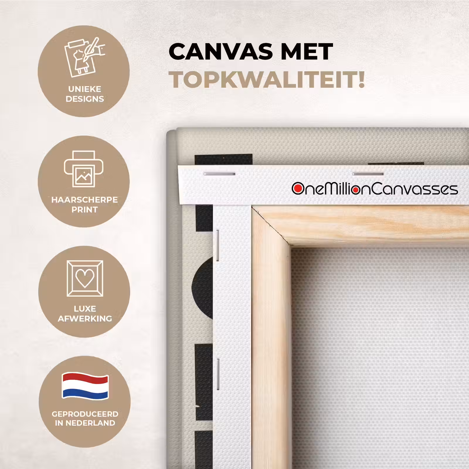 Canvas schilderij - Kaas - Decoratie - Beige - Cheese — 1