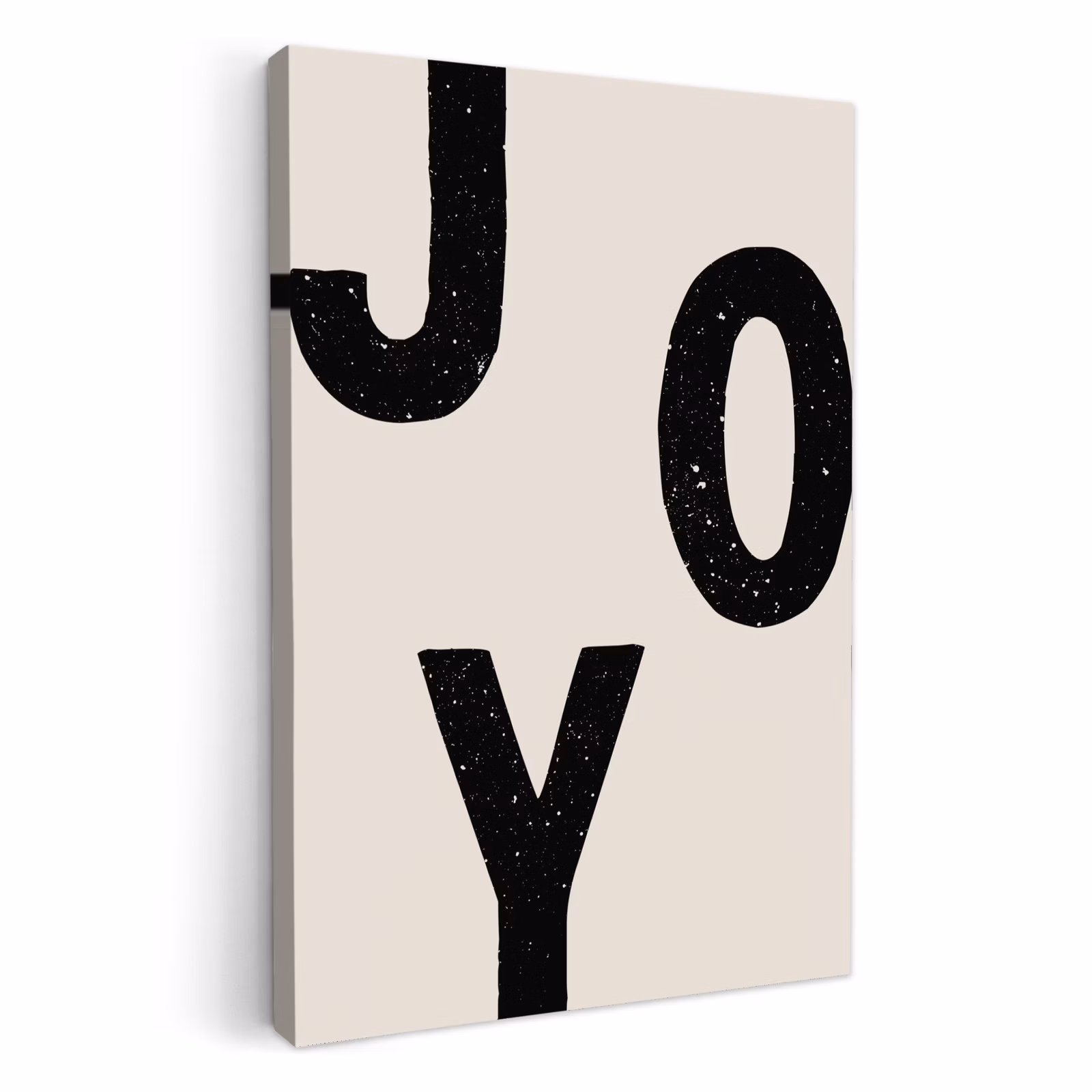 Canvas schilderij - Kerst - Quote - Joy - Zwart - Feestdagen — 1