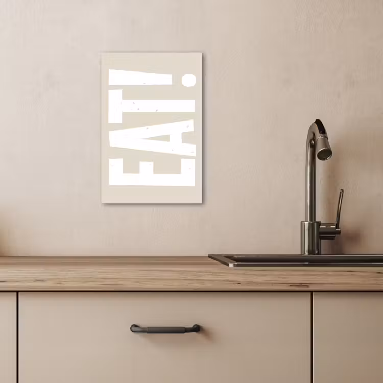 Canvas schilderij - Eten - Decoratie - Beige - Wit — 5