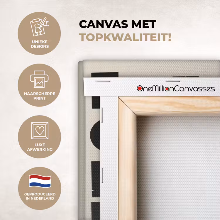 Canvas schilderij - Kaas - Decoratie - Beige - Cheese — 1