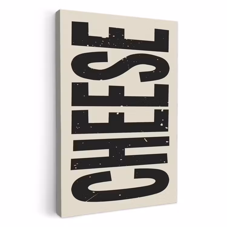 Canvas schilderij - Kaas - Decoratie - Beige - Cheese — 2