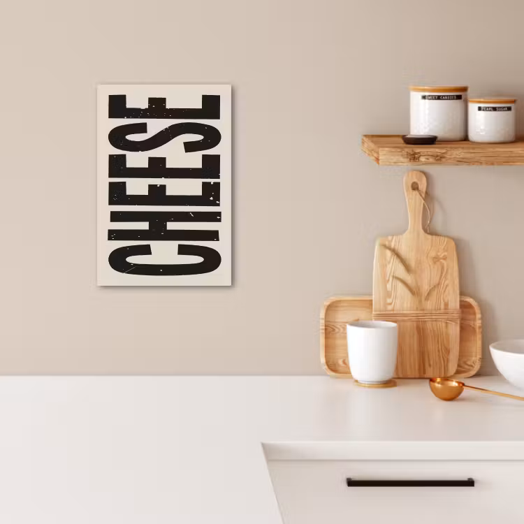 Canvas schilderij - Kaas - Decoratie - Beige - Cheese — 3