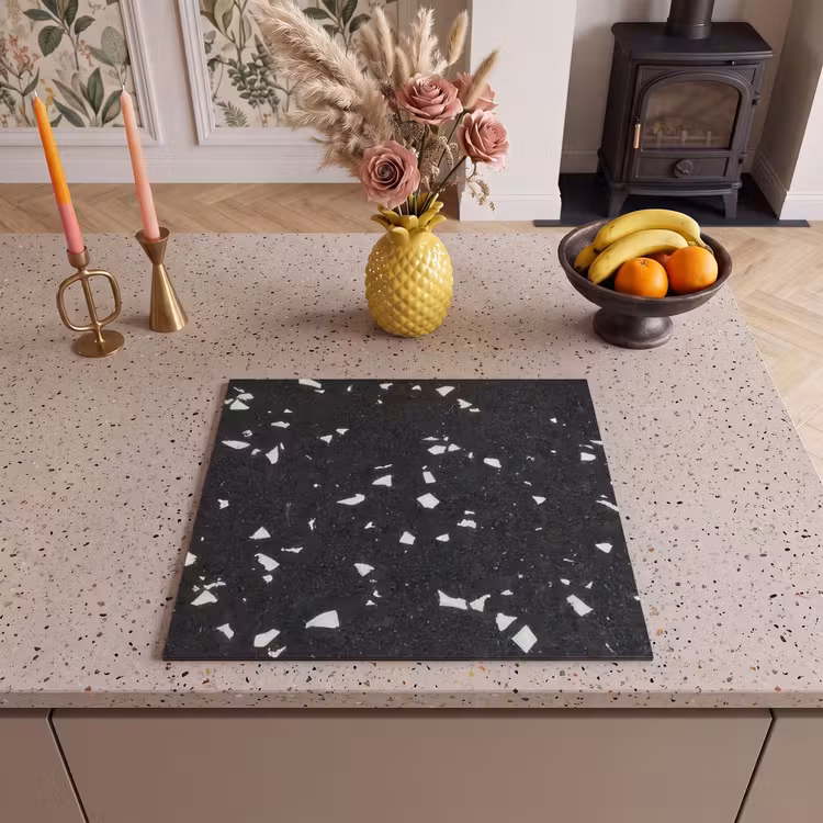 Inductie beschermer - Abstract Mozaïek van Terrazzo — 3