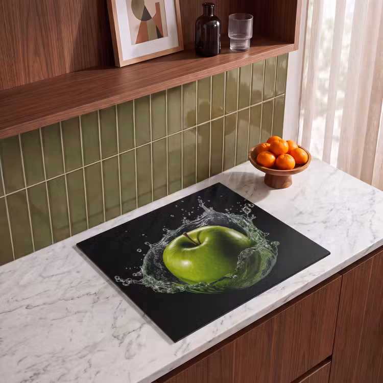 Inductie beschermer - Appel - Groen - Fruit - Water - Zwart — 4