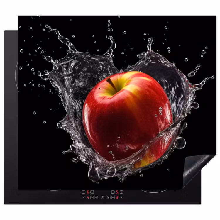 Inductie beschermer - Appel - Rood - Water - Zwart - Fruit — 1