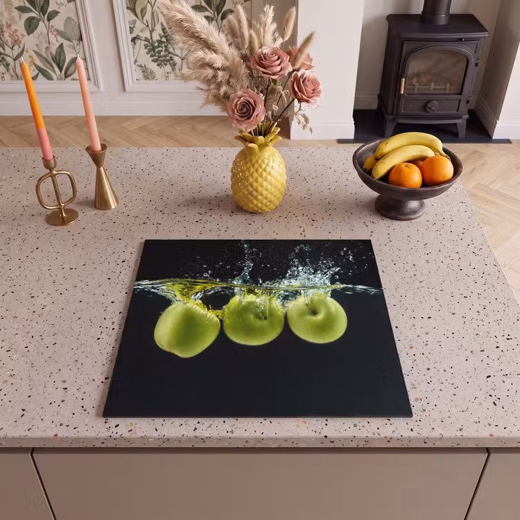 Inductie beschermer - Appels in Aqua — 3
