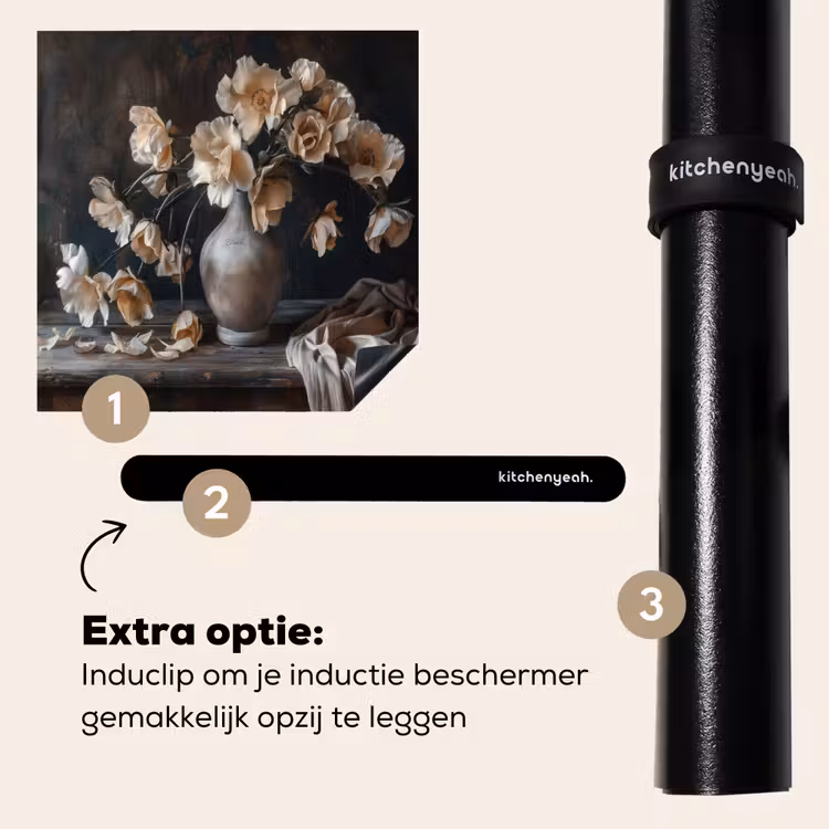 Inductie beschermer - Bloemen - Vaas - Kunst - Stilleven — 8