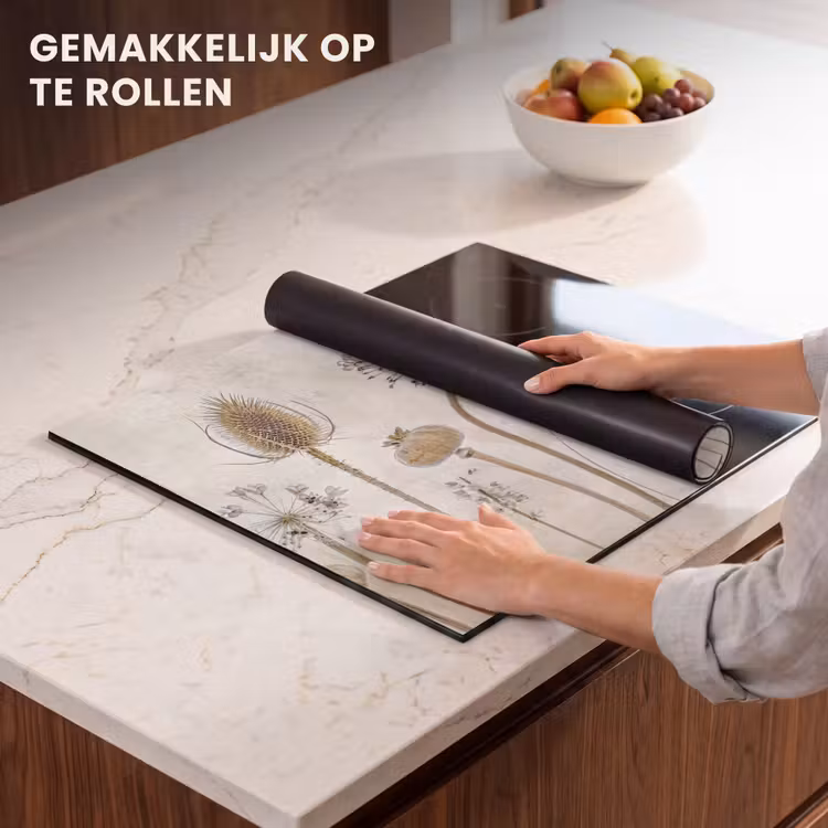 Inductie beschermer - Botanische Elegance in Sepia — 7