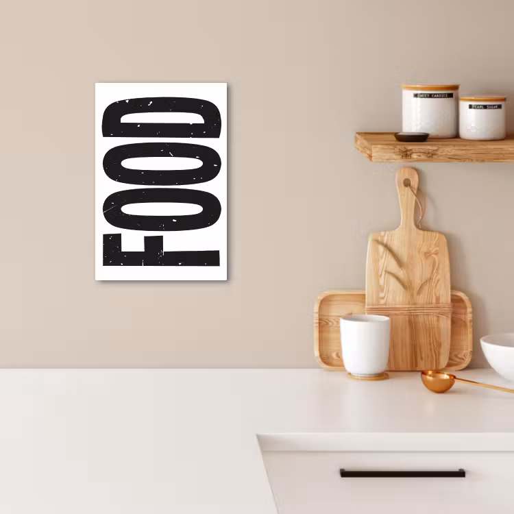Canvas schilderij - Food - Zwart - Wit - Decoratie — 3