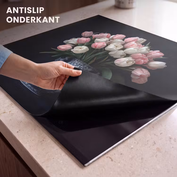 Inductie beschermer - Bloemen - Roze - Tulpen - Vaas — 6