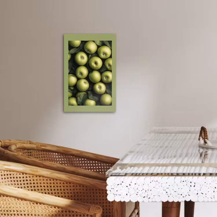 Canvas schilderij - Appels - Groen - bladeren — 4
