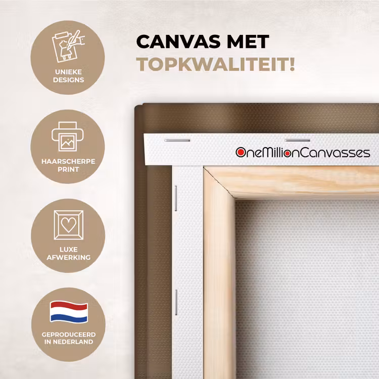 Canvas schilderij - Champagne - Beige - Schaduw - Bubbels — 2