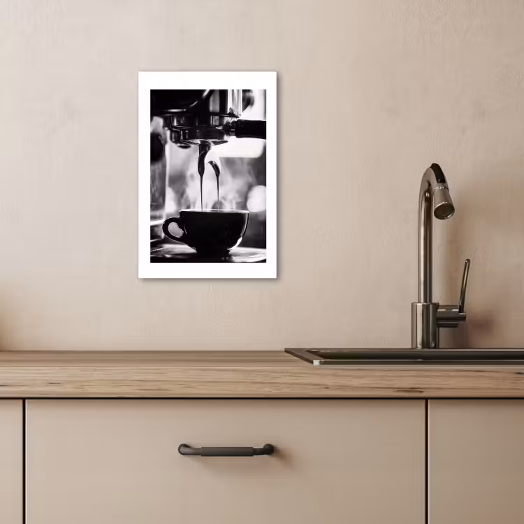Canvas schilderij - Coffee - Espresso - Koffiemachine - Kop — 4