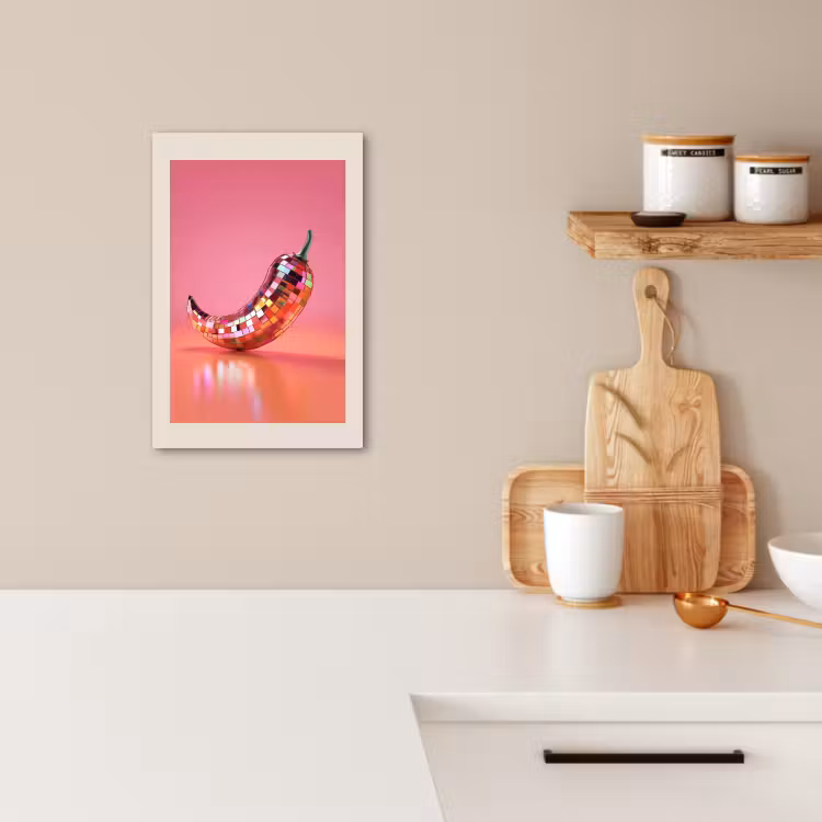 Canvas schilderij - Disco - Peper - Roze — 3