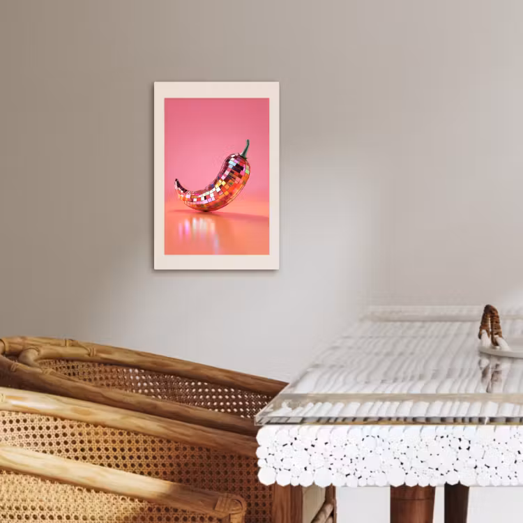 Canvas schilderij - Disco - Peper - Roze — 5