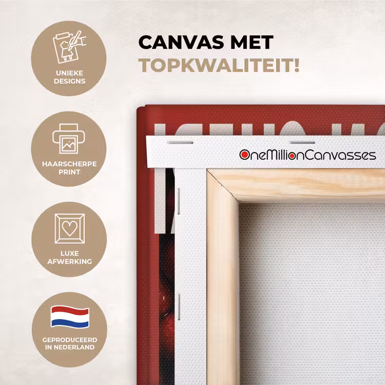 Canvas schilderij - Kersen - Illustratie - Rood — 2