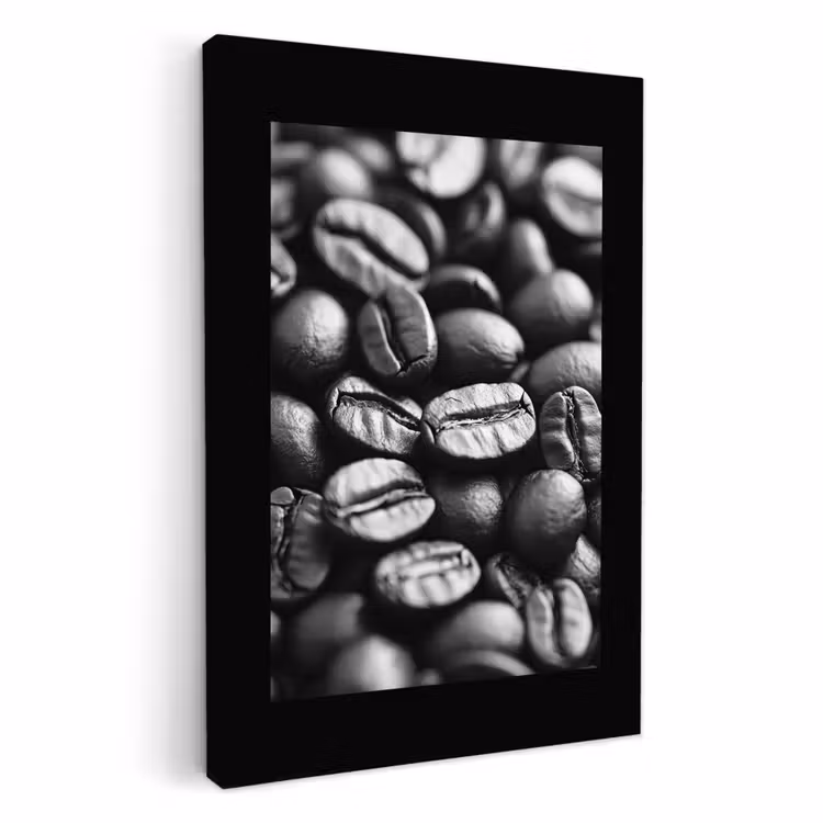 Canvas schilderij - Koffiebonen - Zwart - Vintage — 1