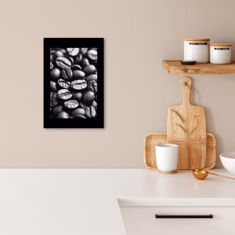 Canvas schilderij - Koffiebonen - Zwart - Vintage — 4