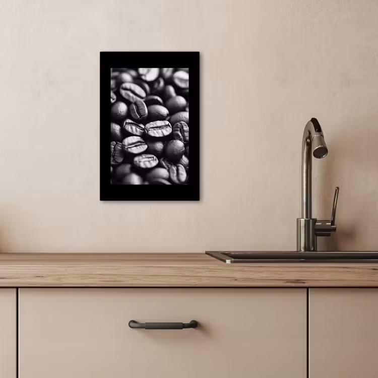 Canvas schilderij - Koffiebonen - Zwart - Vintage — 5