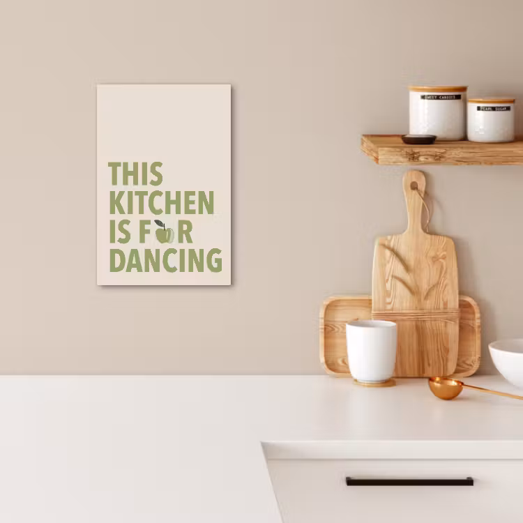 Canvas schilderij - Quote - Appel - Illustratie — 3