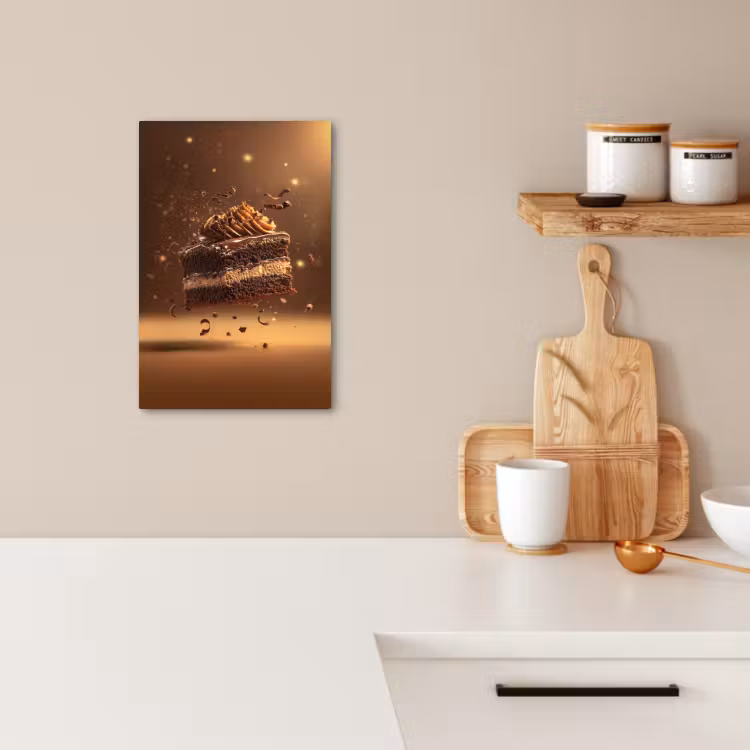 Canvas schilderij - Taart - Chocolade - Eten - Brownie — 5