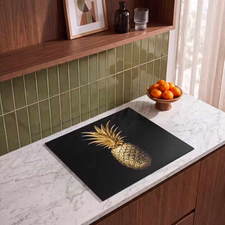 Inductie beschermer - Ananas - Zwart - Goud - Luxe — 4