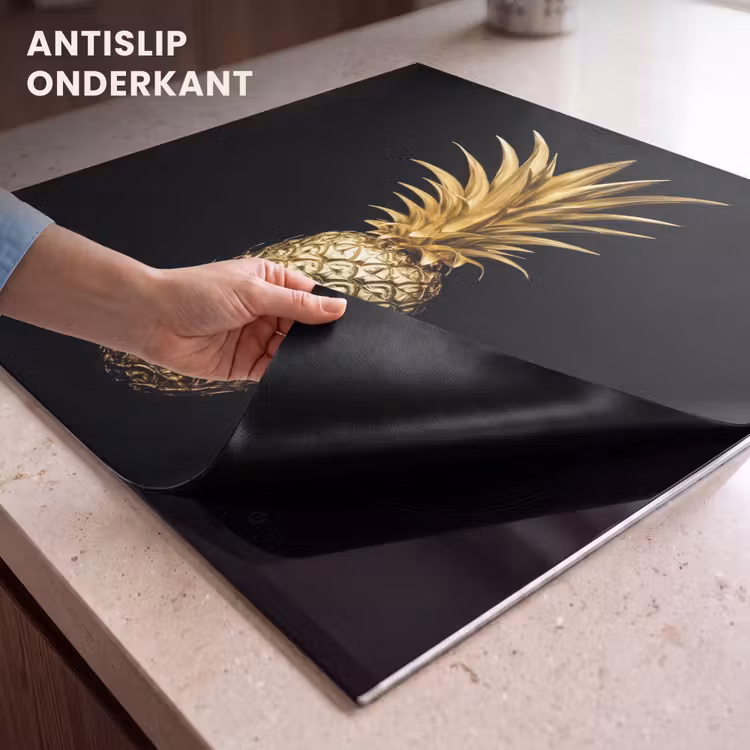 Inductie beschermer - Ananas - Zwart - Goud - Luxe — 6