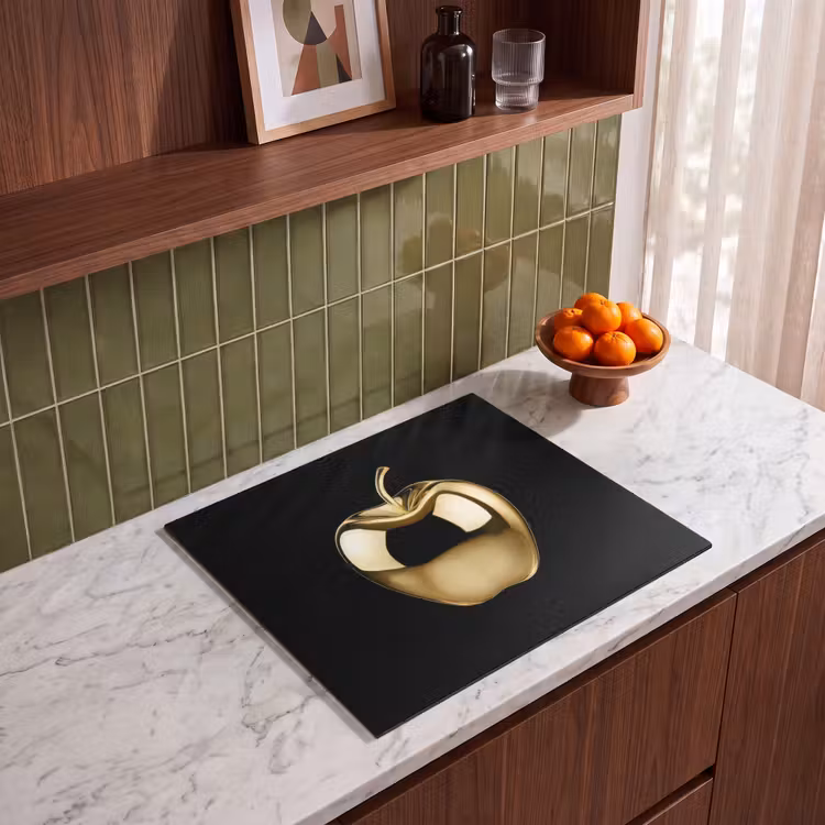 Inductie beschermer - Appel - Goud - Chrome - Zwart — 4