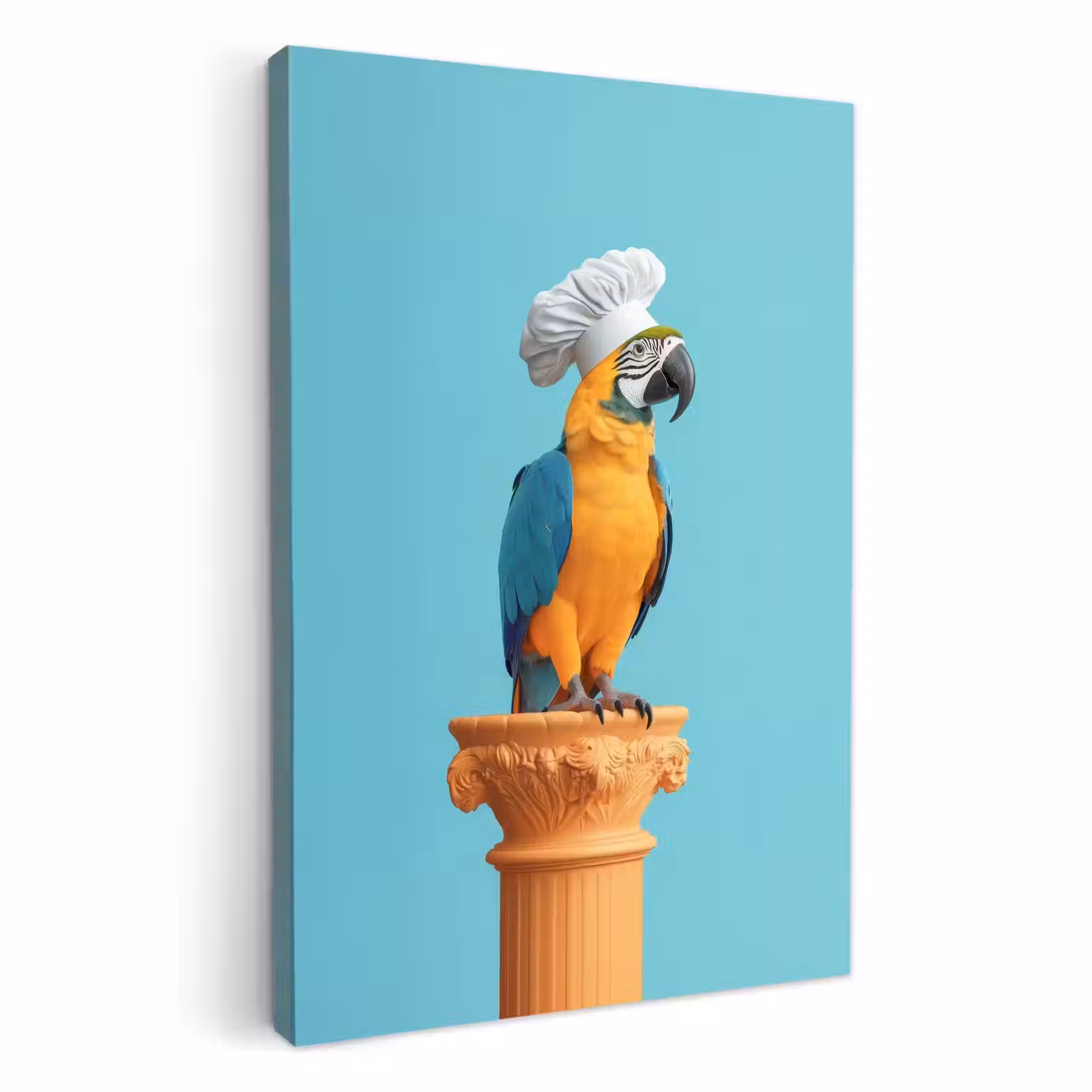 Canvas schilderij - Papegaai - Koksmuts - Grappig - Vogel — 1