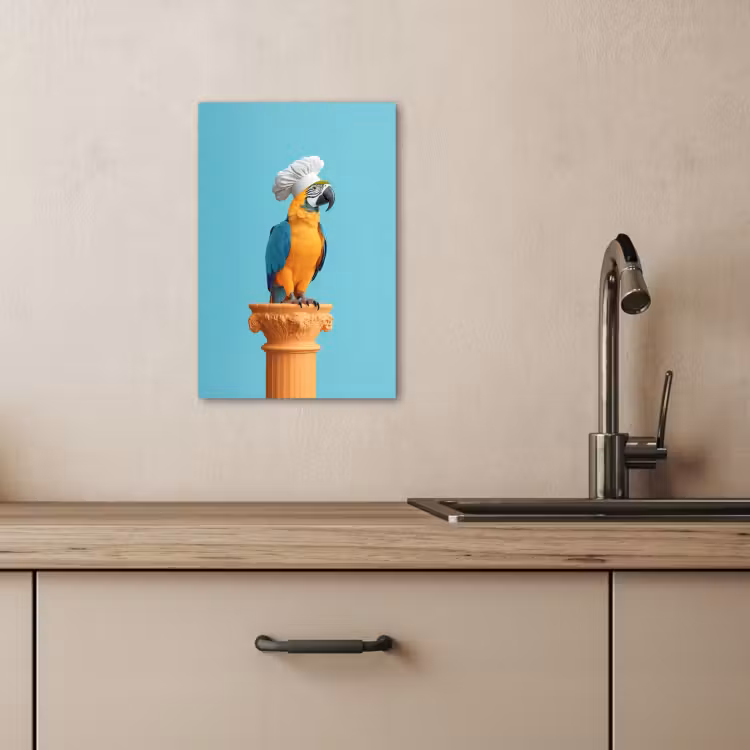 Canvas schilderij - Papegaai - Koksmuts - Grappig - Vogel — 4