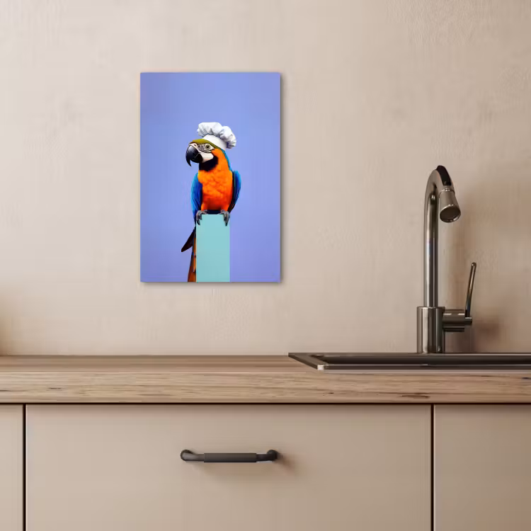 Canvas schilderij - Papegaai - Koksmuts - Vogel - Leuk — 4